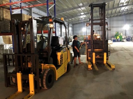 Xe nâng điện ngồi lái