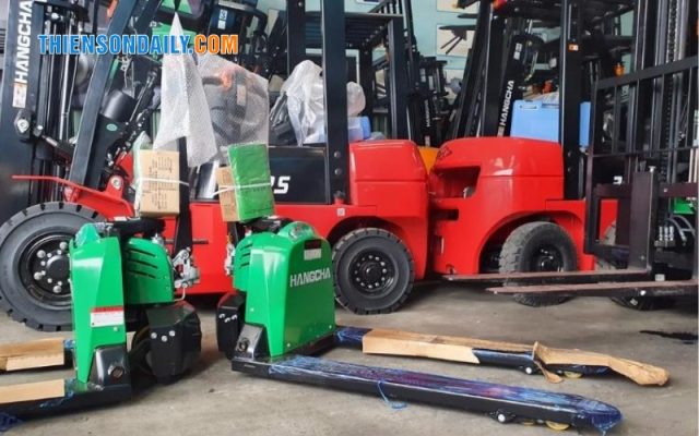 xe nâng điện thấp 2 tấn