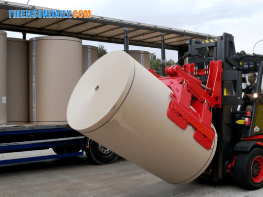 xe nâng kẹp giấy