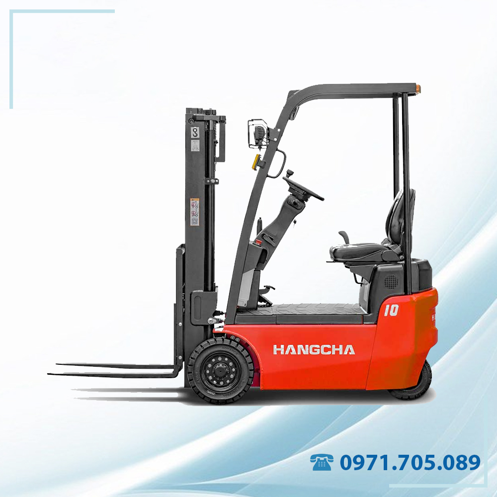 Xe nâng 1 tấn 3 bánh dòng X pin axit