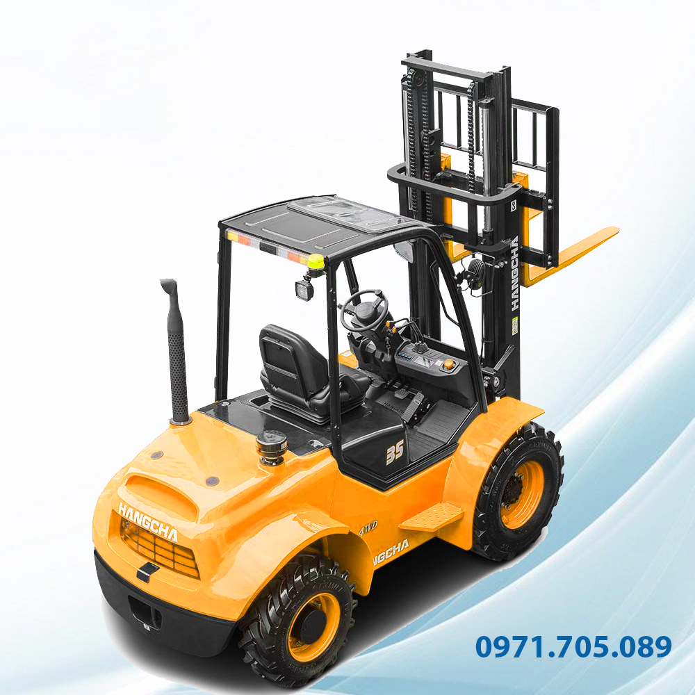Xe nâng 3,5 tấn hangcha 2 cầu