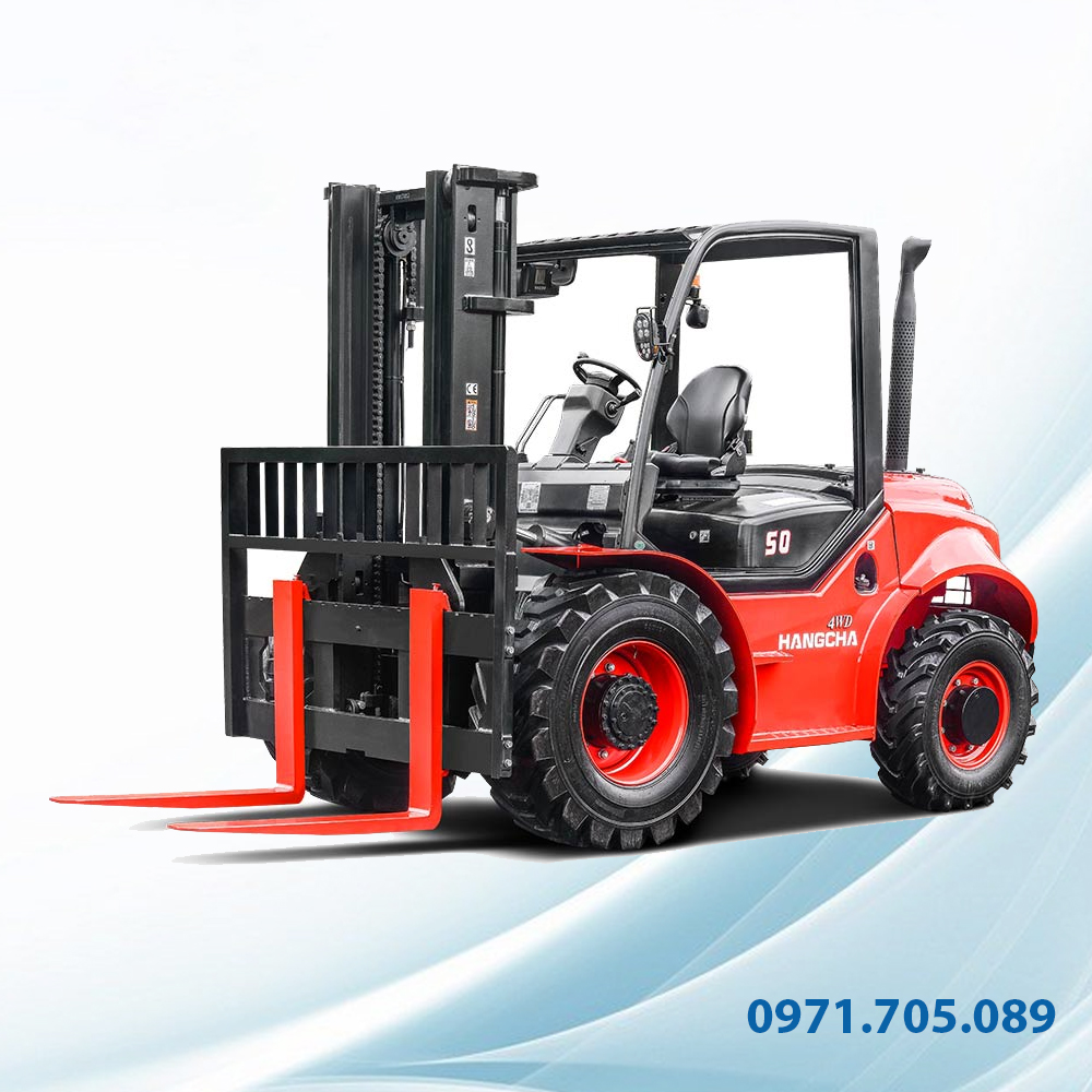 Xe nâng địa hình 5 tấn - 2 cầu