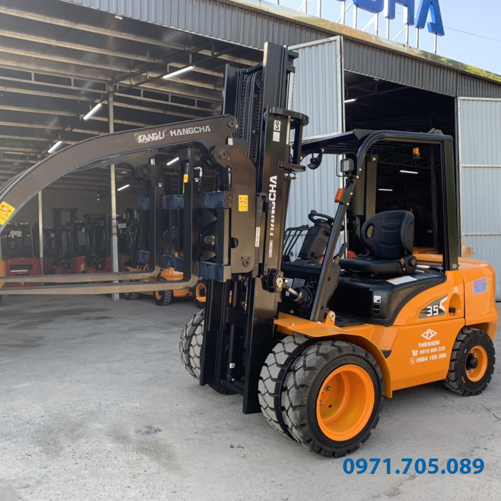 Xe nâng kẹp gỗ chính hãng