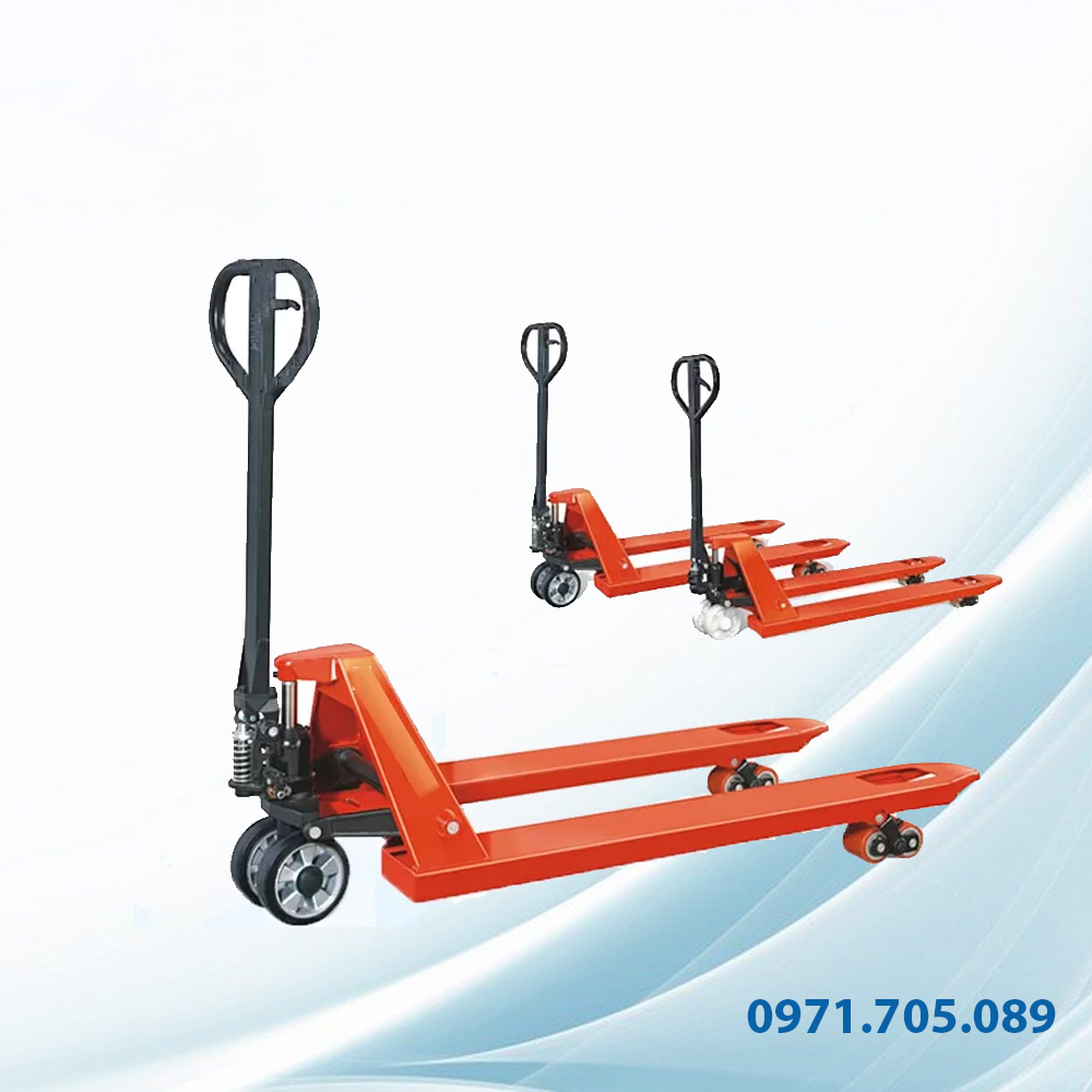 Xe nâng tay cơ 2,5 tấn càng rộng