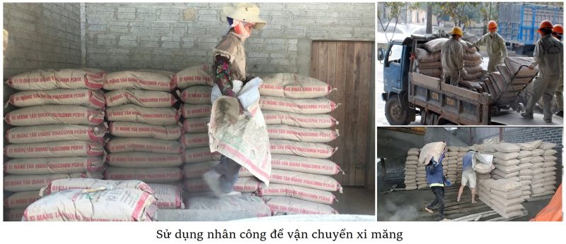 xe nâng xi măng