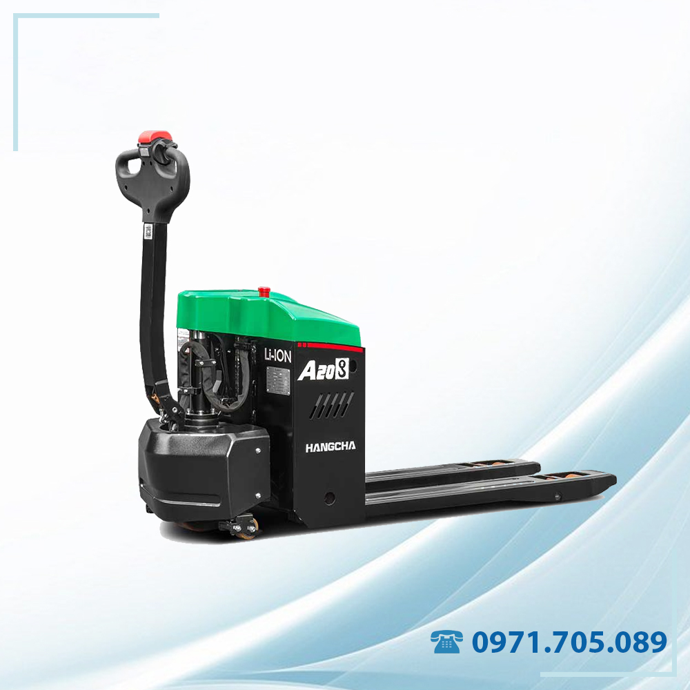 xe nâng tay điện thấp 2 tấn
